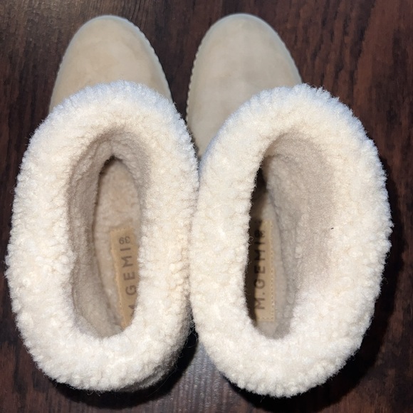 M. GEMI Italian calf suede shearling boot - Size 39 New - Picture 7 of 11